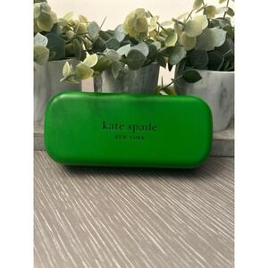 Kate Spade New York green hard shell sunglasses/glass case